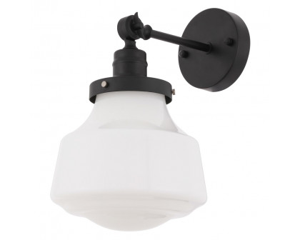 Elegant Wall Sconce - Black/Matte Glass (LD6237BK)