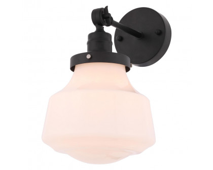 Elegant Wall Sconce - Black/Matte Glass (LD6237BK)