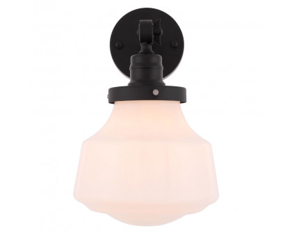 Elegant Wall Sconce - Black/Matte Glass (LD6237BK)