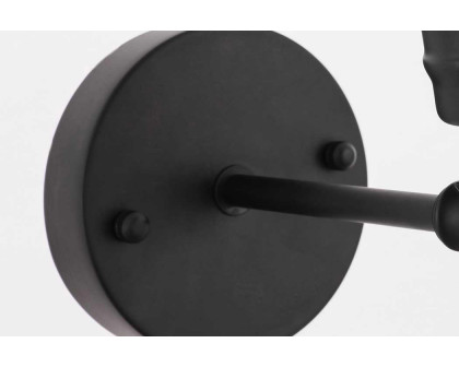 Elegant Wall Sconce - Black/Matte Glass (LD6237BK)