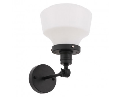 Elegant Wall Sconce - Black/Matte Glass (LD6237BK)