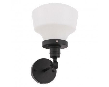 Elegant Wall Sconce - Black/Matte Glass (LD6237BK)