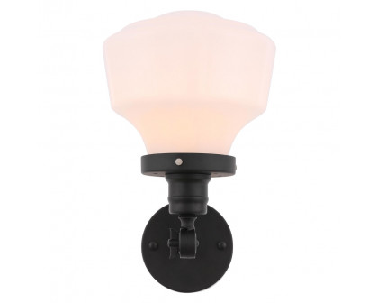 Elegant Wall Sconce - Black/Matte Glass (LD6237BK)