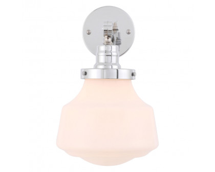 Elegant Wall Sconce - Chrome/Matte Glass (LD6238C)