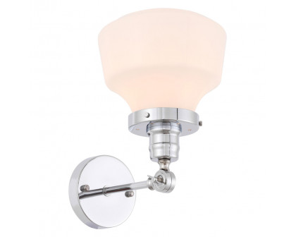 Elegant Wall Sconce - Chrome/Matte Glass (LD6238C)