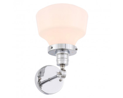 Elegant Wall Sconce - Chrome/Matte Glass (LD6238C)