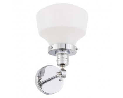 Elegant Wall Sconce - Chrome/Matte Glass (LD6238C)