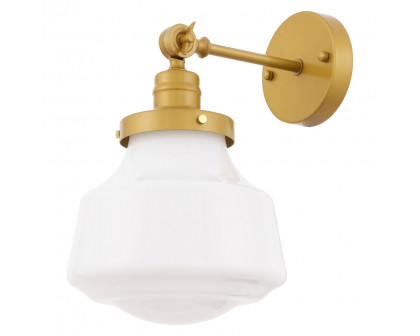 Elegant Wall Sconce - Brass/Matte Glass (LD6239BR)