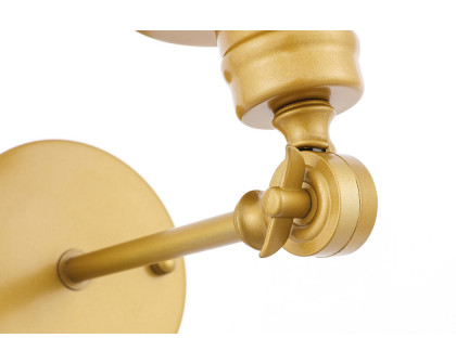 Elegant Wall Sconce - Brass/Matte Glass (LD6239BR)