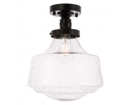 Elegant Flush Mount Light - Black, L 11" (LD6240BK)