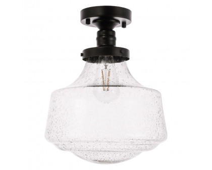 Elegant Flush Mount Light - Black, L 11" (LD6240BK)