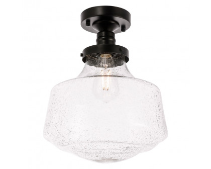 Elegant Flush Mount Light - Black, L 11" (LD6240BK)