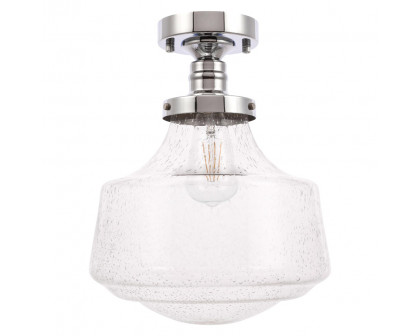 Elegant Flush Mount Light - Chrome, L 11" (LD6241C)