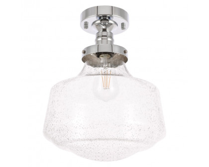 Elegant Flush Mount Light - Chrome, L 11" (LD6241C)