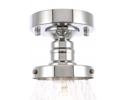 Elegant Flush Mount Light - Chrome, L 11" (LD6241C)