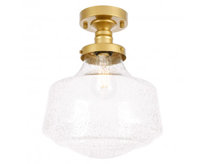 Elegant Flush Mount Light - Brass, L 11" (LD6242BR)