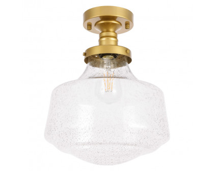 Elegant Flush Mount Light - Brass, L 11" (LD6242BR)