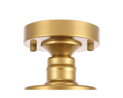 Elegant Flush Mount Light - Brass, L 11" (LD6242BR)