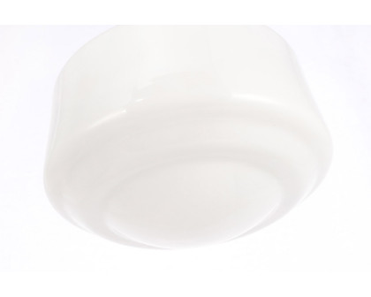 Elegant Flush Mount Light - Black/Glass Matte, L 11" (LD6243BK)