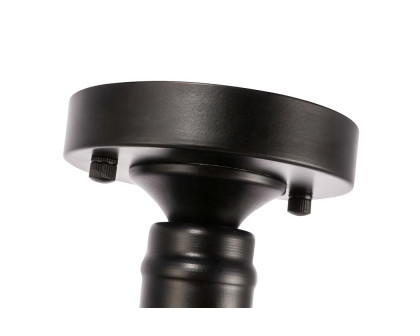 Elegant Flush Mount Light - Black, L 8" (LD6246BK)