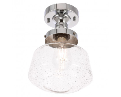 Elegant Flush Mount Light - Chrome, L 8" (LD6247C)