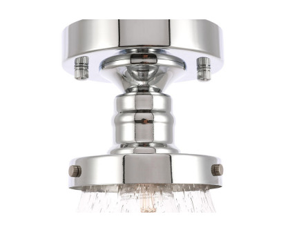 Elegant Flush Mount Light - Chrome, L 8" (LD6247C)