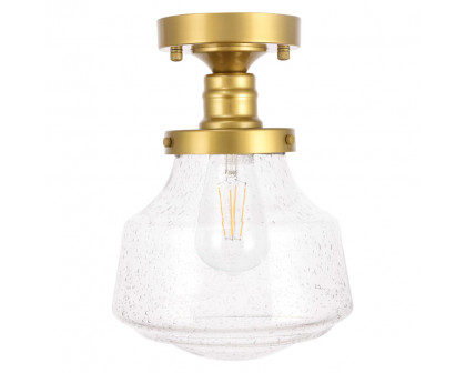 Elegant Flush Mount Light - Brass, L 8" (LD6248BR)