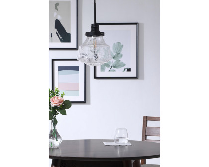 Elegant Pendant Light - Black, L 8" (LD6252BK)