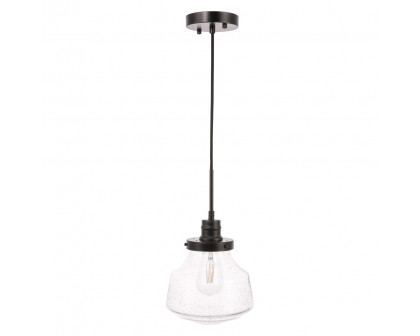 Elegant Pendant Light - Black, L 8" (LD6252BK)