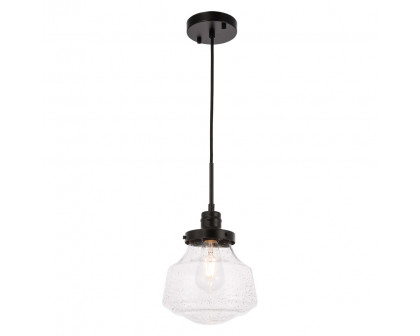 Elegant Pendant Light - Black, L 8" (LD6252BK)