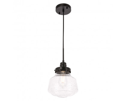 Elegant Pendant Light - Black, L 8" (LD6252BK)