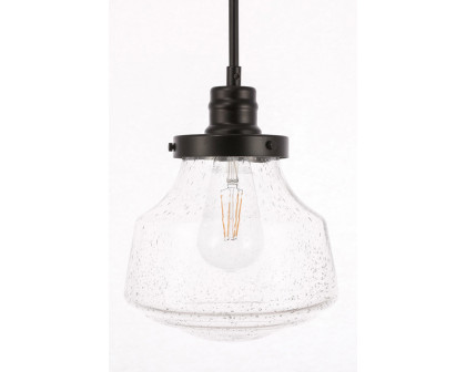 Elegant Pendant Light - Black, L 8" (LD6252BK)