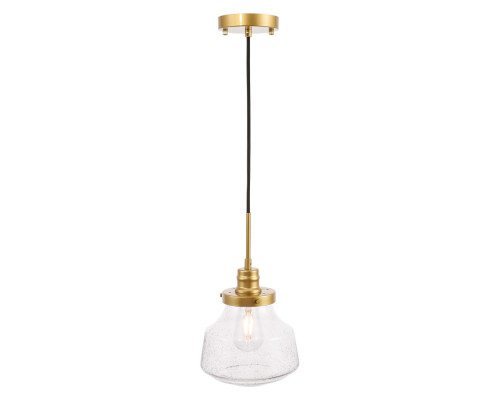 Elegant Pendant Light - Brass, L 8" (LD6254BR)