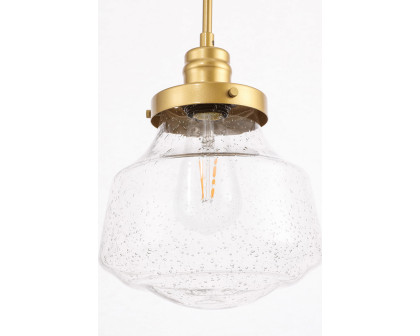 Elegant Pendant Light - Brass, L 8" (LD6254BR)