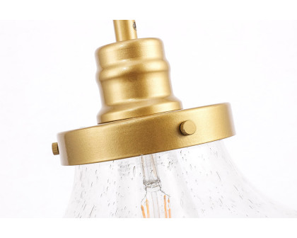 Elegant Pendant Light - Brass, L 8" (LD6254BR)