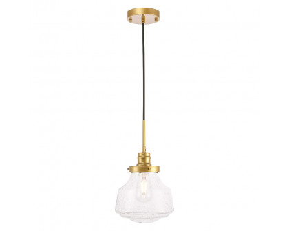 Elegant Pendant Light - Brass, L 8" (LD6254BR)