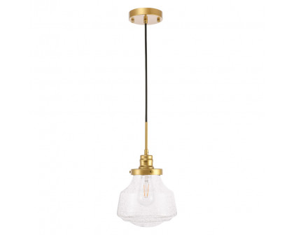 Elegant Pendant Light - Brass, L 8" (LD6254BR)