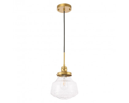 Elegant Pendant Light - Brass, L 8" (LD6254BR)