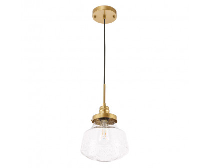 Elegant Pendant Light - Brass, L 8" (LD6254BR)