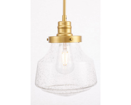 Elegant Pendant Light - Brass, L 8" (LD6254BR)