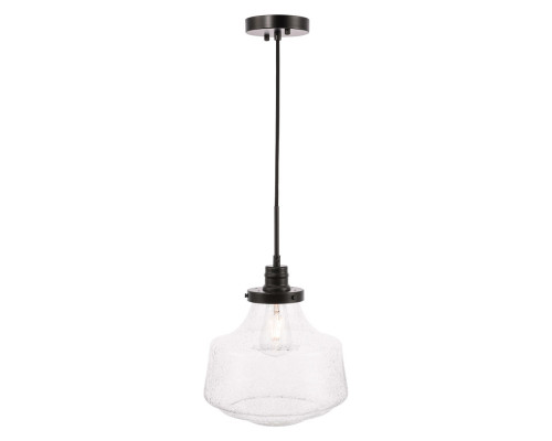 Elegant Pendant Light - Black, L 11" (LD6258BK)