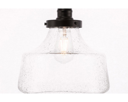 Elegant Pendant Light - Black, L 11" (LD6258BK)