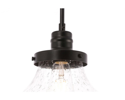 Elegant Pendant Light - Black, L 11" (LD6258BK)