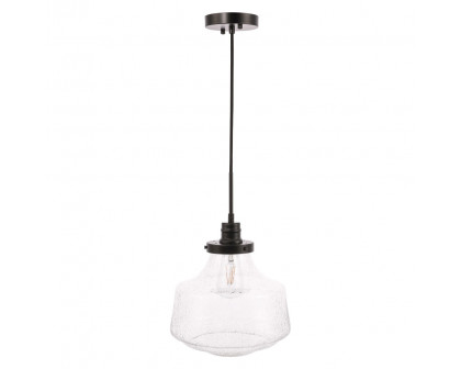 Elegant Pendant Light - Black, L 11" (LD6258BK)