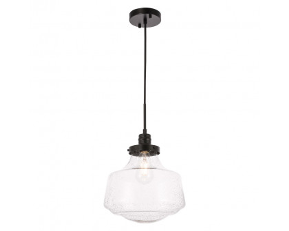 Elegant Pendant Light - Black, L 11" (LD6258BK)