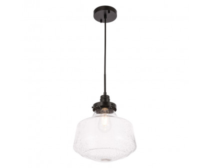 Elegant Pendant Light - Black, L 11" (LD6258BK)