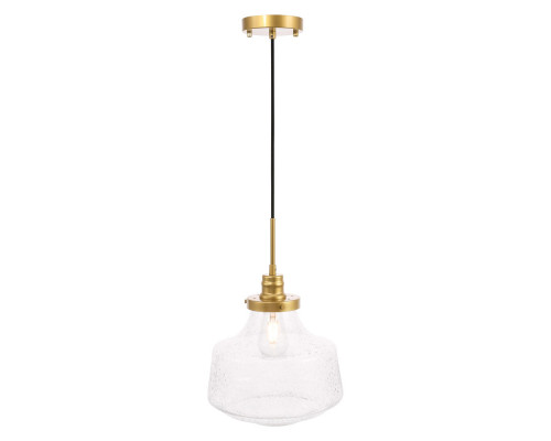 Elegant Pendant Light - Brass, L 11" (LD6260BR)