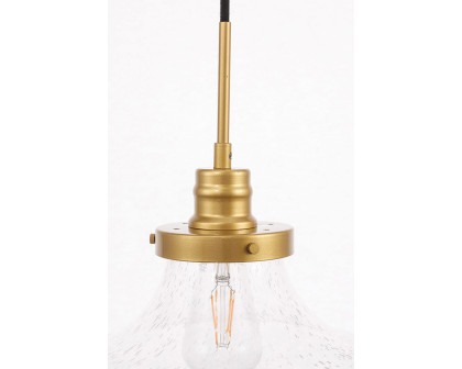 Elegant Pendant Light - Brass, L 11" (LD6260BR)