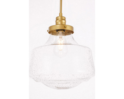 Elegant Pendant Light - Brass, L 11" (LD6260BR)