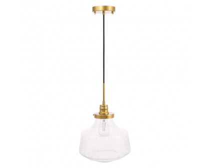 Elegant Pendant Light - Brass, L 11" (LD6260BR)